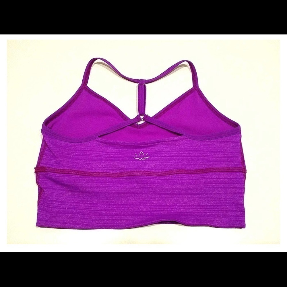 Beyond Yoga T Back Bra Pink/Purple​​​​​​​​​ - Picture 2 of 5